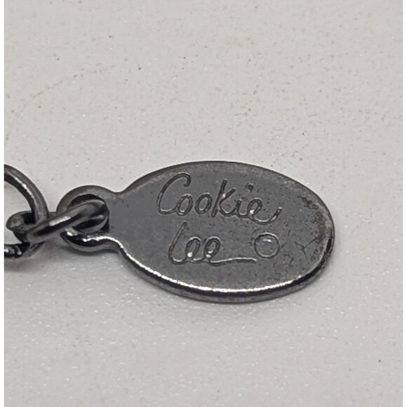 Cookie Lee Metal Crystal Multi-Chain Adjustable Necklace - Picture 5 of 6